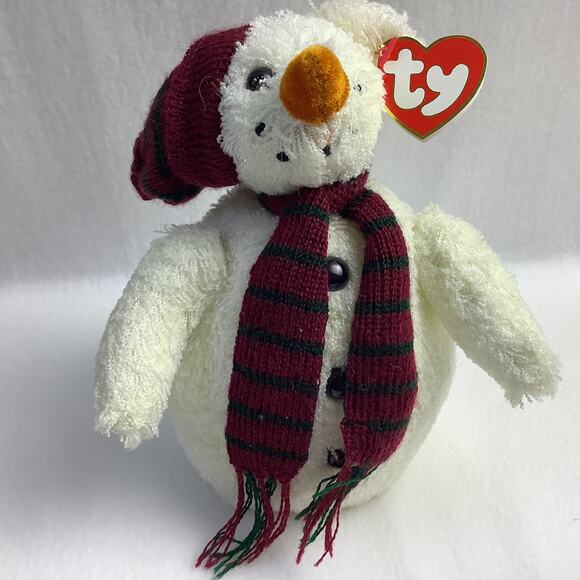 Vintage TY Attic Treasures Collection - Chillings the Snowman - 8" Plush - NWT - Picture 1 of 5